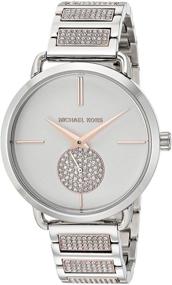 img 3 attached to Michael Kors Womens Portia Stainless Steel Plated