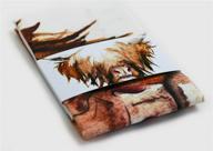 чайное полотенце highland cow design логотип