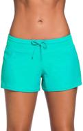 aleumdr womens boardshort bottom swimming logo