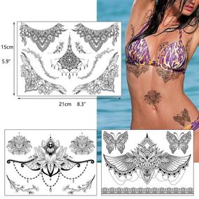 img 1 attached to Glaryyears Underboob Butterfly Dreamcatcher Waterproof