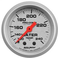 auto meter 4332 ultra-lite mechanical water temperature gauge - reliable 2 1/16 inch gauge for accurate readings logo