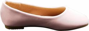 img 2 attached to NORTY Girls Fashion Ballerina Ballet Slip On Flat Shoe - Toddler to Big Kids Sizes Two Sizes Smaller - Find the Perfect Fit!