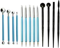 ✂️ versatile 13pcs bigteddy sculpting tools set: polymer modeling clay, fondant decoration, and nail art logo