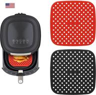 🍟 lidstoball thicker reusable air fryer liners - 8.5 inch square non-stick silicone mats | air fryer accessories for gourmia, ninja, cosori, instant vortex, power xl & more (2 packs) logo