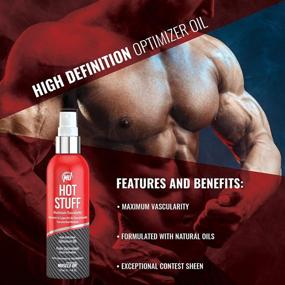 img 1 attached to Enhance Muscular Definition with Pro Tan Hot 💪 Stuff Vascularity Oil (4 fl. oz by Original Muscle Up)