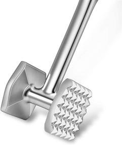 img 2 attached to 🔨 Aliglow Steel Meat Tenderizer Hammer Tool for Steak, Beef, and Poultry Tenderizing