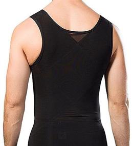 img 1 attached to 👕 Gynecomastia Chest Compression Shirt: Hide Man Moobs and Improve Posture with findthem3859 Shapewear