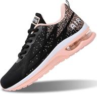 👟 romensi women's air athletic running sneakers: fashionable, breathable, and versatile sport shoes for gym, walking, tennis, and more! (us5.5-10 b(m)) logo