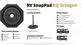 img 3 attached to 🔷 Octagon 4-Pack SnapPad EQ RV Подставки для уровнивания палубы с защитники для равномерного посадочного оборудования: Перманентно прикрепленное решение.