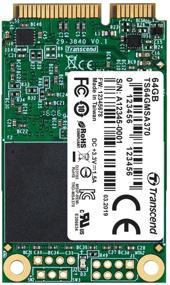 img 4 attached to 💽 Transcend 64GB MSA370 mSATA Solid State Drive SATA III 6Gb/s (TS64GMSA370)
