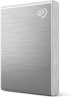 💽 seagate one touch 500gb external ssd portable – silver, 1030mb/s speeds, android app, 1 year of mylio create, 4 months of adobe creative cloud photography plan​, and rescue services (stkg500401) логотип