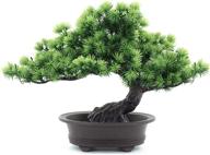🌳 yoerm artificial bonsai tree japanese juniper: lifelike home office wall book shelf room decor, 9.5" height logo
