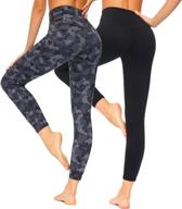 👖 ultimate comfort and style: youthor high waisted workout leggings for women with pockets logo
