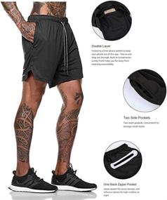 img 2 attached to Malavita Workout Running Shorts Pockets Sports & Fitness for Australian Rules Football
