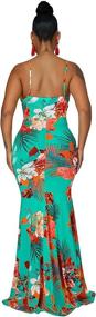 img 2 attached to FairBeauty Shoulder Hawaiian Bodycon Cocktail Women's Clothing