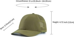 img 1 attached to 🧢 Stylish Women's Quick-Drying Baseball Cap - Lightweight Sun Hat with UV Protection for Outdoor Sports - Choose from Multiple Colors!