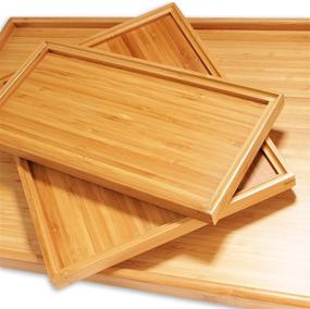 img 2 attached to 🌿 Bamboo Tea Serving Tray – All-Natural and Organic