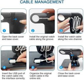 img 2 attached to 3 in 1 Wireless Charger: Qi-Certified 15W Fast Charging Station for Apple iWatch SE/6/5/4/3/2/1, AirPods Pro/2, iPhone 12/11 Series/XS MAX/XR/XS/X/8/8 Plus