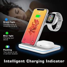 img 3 attached to 3 in 1 Wireless Charger: Qi-Certified 15W Fast Charging Station for Apple iWatch SE/6/5/4/3/2/1, AirPods Pro/2, iPhone 12/11 Series/XS MAX/XR/XS/X/8/8 Plus