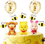 🎂 winnie the pooh party cake topper: the perfect decoration for birthday and baby shower cakes logo