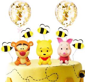 img 4 attached to 🎂 Winnie The Pooh Party Cake Topper: The Perfect Decoration for Birthday and Baby Shower Cakes