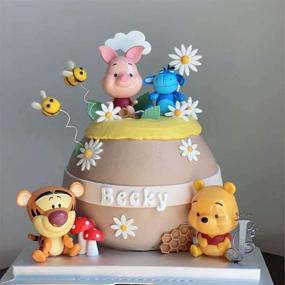 img 1 attached to 🎂 Winnie The Pooh Party Cake Topper: The Perfect Decoration for Birthday and Baby Shower Cakes