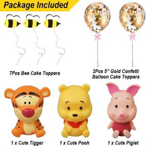 img 3 attached to 🎂 Winnie The Pooh Party Cake Topper: The Perfect Decoration for Birthday and Baby Shower Cakes