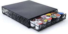 img 3 attached to Home-it 42 Keurig K Cup Holder - Drawer for Keurig Cup Holder - Metal K Cup Storage Organizer