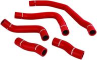 mishimoto mmhose-mr2-90rd silicone water hose kit compatible with toyota mr-2 1990-1997 red logo