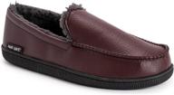 черные сланцы muk luks slip-on moccasin loafer. логотип