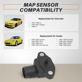 img 3 attached to 🚗 OTUAYAUTO 37830-PAA-S00 Map Manifold Absolute Pressure Sensor for Honda Civic, Accord, CR-V, Odyssey - 1994-2002 Vehicles - OEM-Style Replacement