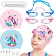 unicorn silicone waterproof goggles children logo