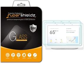 img 4 attached to Premium 2 Pack Supershieldz Tempered Glass Screen Protector for Google Home Hub and Nest Hub (7 inch) - Anti Scratch, Bubble Free