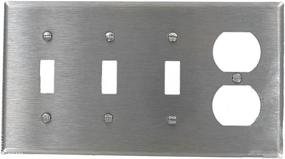 img 2 attached to Leviton 84043 Combination Wallplate Stainless