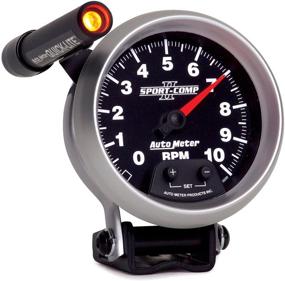 img 1 attached to 🏎️ High-Performance Auto Meter 3690 Sport-Comp II 3-3/8" 10000 RPM Shift-Lite Tachometer - Ultimate Precision for Automotive Enthusiasts