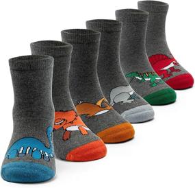 img 4 attached to 🧦 Stay Cozy this Winter with Boys' Wool Socks - 6 Pack