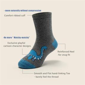 img 2 attached to 🧦 Stay Cozy this Winter with Boys' Wool Socks - 6 Pack