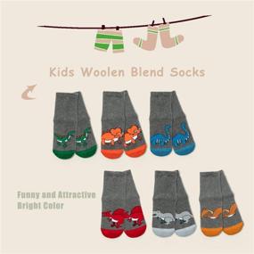 img 3 attached to 🧦 Stay Cozy this Winter with Boys' Wool Socks - 6 Pack