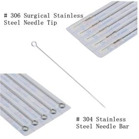 img 3 attached to Yuelong 100pcs Mixed Tattoo Needles - 3rl 5rl 7rl 9rl 11rl Round Liner Needles for Tattoo Machine, Tattoo Kit, and Tattoo Supplies (100pcs #10 Bugpin RL)