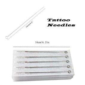 img 1 attached to Yuelong 100pcs Mixed Tattoo Needles - 3rl 5rl 7rl 9rl 11rl Round Liner Needles for Tattoo Machine, Tattoo Kit, and Tattoo Supplies (100pcs #10 Bugpin RL)