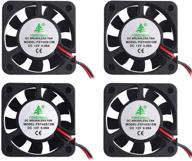 🌬️ makerfocus 4pcs 12v 40mm mini cooling fan for 3d printer, dvr, and small appliances - efficient replacement and repair component with cable logo