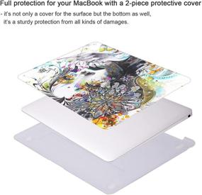 img 2 attached to 👧 iCasso MacBook Air 13 inch Case 2018-2020 Release A2337 M1/A1932/A2179 - Protective Cover & Keyboard Cover for Newest MacBook Air 13'' with Touch ID - Girl