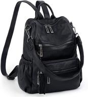🎒 women's uto backpack convertible rucksack: versatile shoulder bag with wallet combo logo