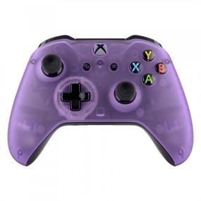 img 4 attached to 🎮 eXtremeRate Foggy Clear Purple Faceplate Cover for Xbox One Wireless Controller (Model 1708): Custom Replacement Front Housing Shell for Xbox One S & Xbox One X Controller (Controller NOT Included)