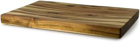 img 1 attached to 🪚 Architec Concave Acacia Carving Board, Gripperwood Collection – 13x19 Inches with Non-Slip Gripper Feet