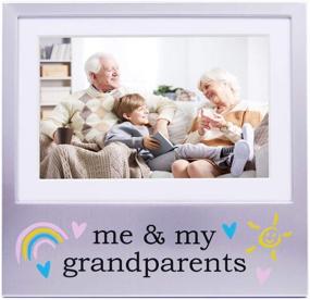 img 4 attached to 🖼️ Haysom Interiors Me &amp; My Grandparents 6x4 Brushed Silver Picture Frame