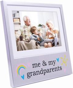 img 2 attached to 🖼️ Haysom Interiors Me &amp; My Grandparents 6x4 Brushed Silver Picture Frame