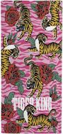 🐯 jay franco tiger king flash art oversize bath/pool/beach towel - ultra-soft & absorbent cotton, fade resistant, measures 34 x 64 inches (official netflix product) logo