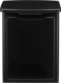 img 3 attached to Architectural Mailboxes 2681B Black Marina Wall Mount Mailbox - Sleek, Compact Design for Small Spaces