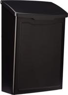 architectural mailboxes 2681b black marina wall mount mailbox - sleek, compact design for small spaces логотип
